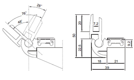 Φόρτωση σελίδας προφιλ αλουμινίου για επαγγελματικό εξοπλισμό